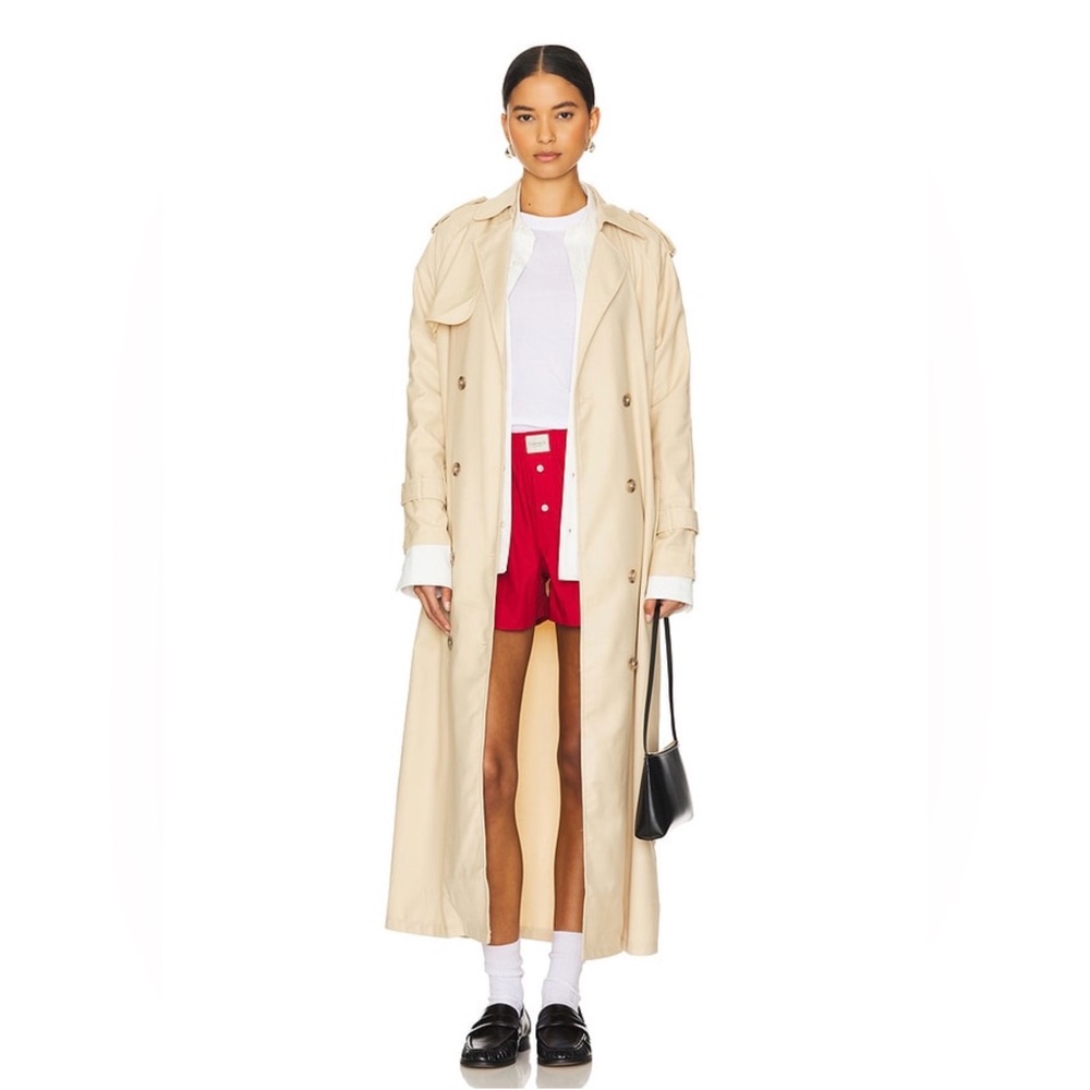 Lioness Trencherous Trench Coat Beige — NWT - Size Small